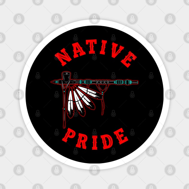 NATIVE PRIDE 42 (PIPE) Magnet by GardenOfNightmares